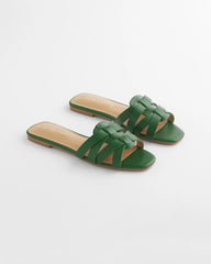 Chico's For Sale - Cassidy Cross-Strap Slide Sandals