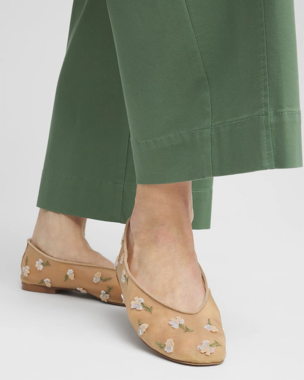 Chico's Online - Orchid Embroidered Ballet Flats