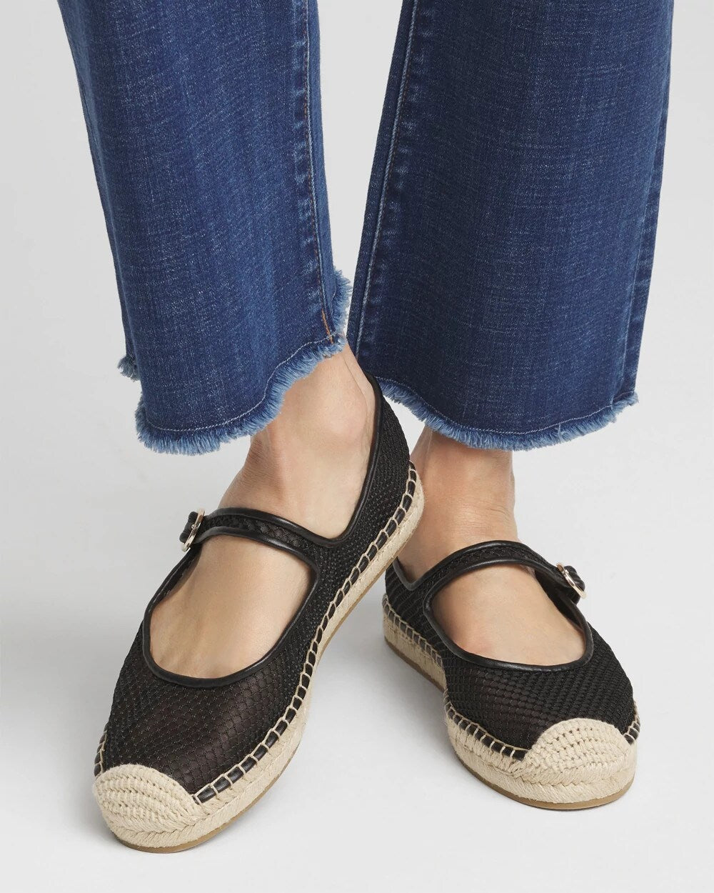Chico's Outlet - Eliana Mesh Mary Jane Espadrille