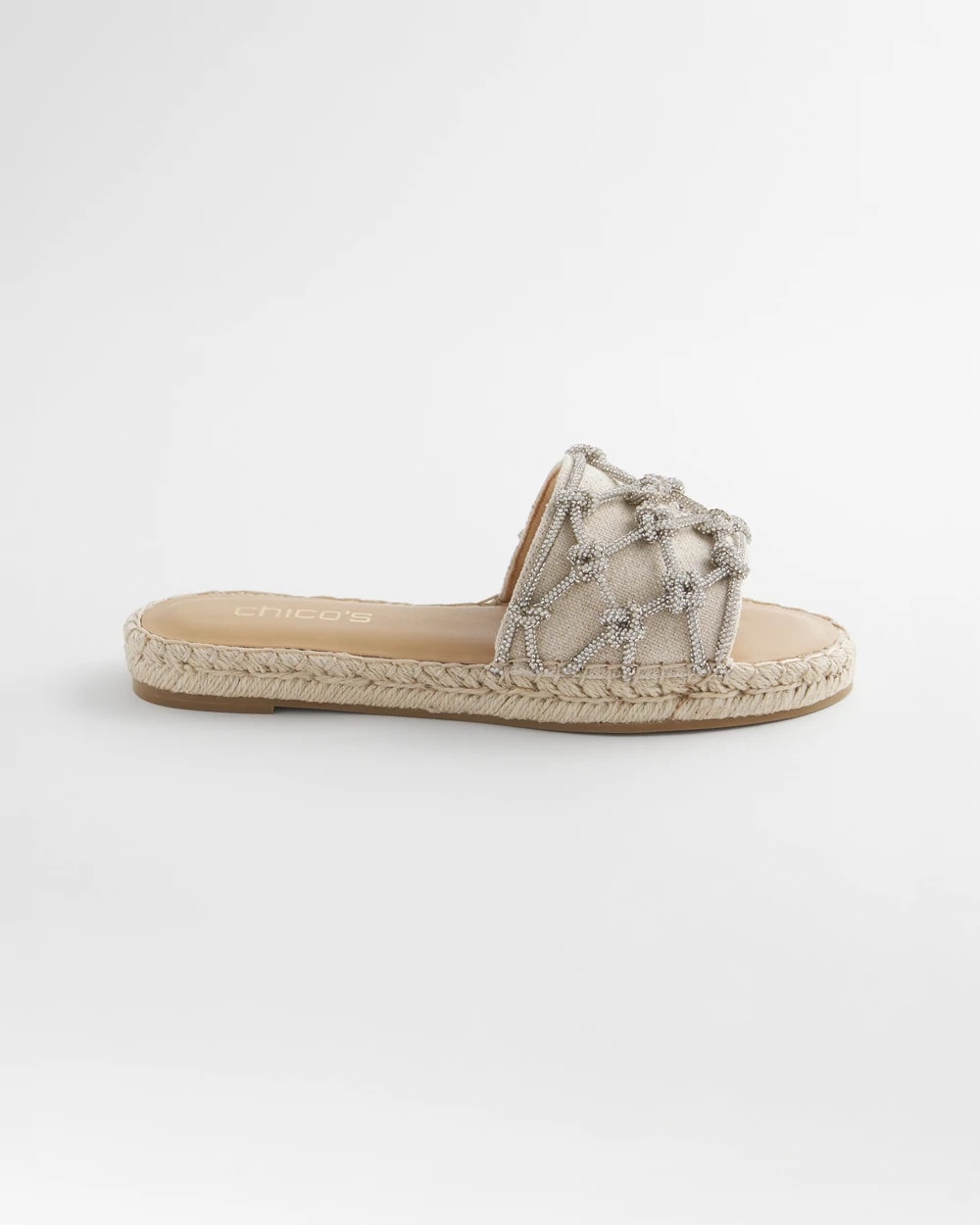 Chico's Online - Linen Knotted Espadrille Slides