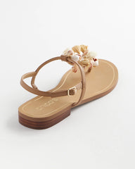 Chico's / Beach Seashell T-Strap Sandals