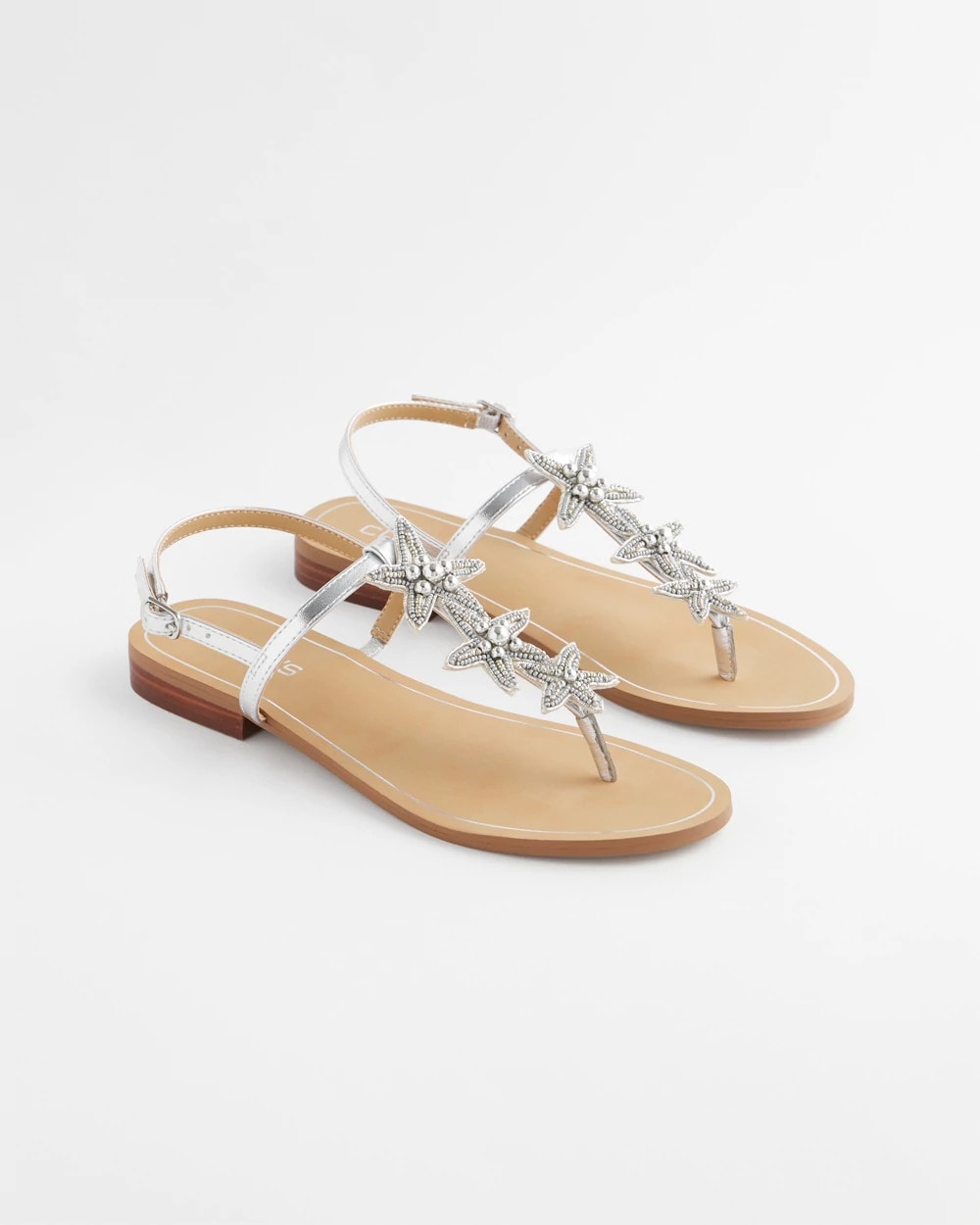 Chico's Discount - Beach Starfish T-Strap Sandals