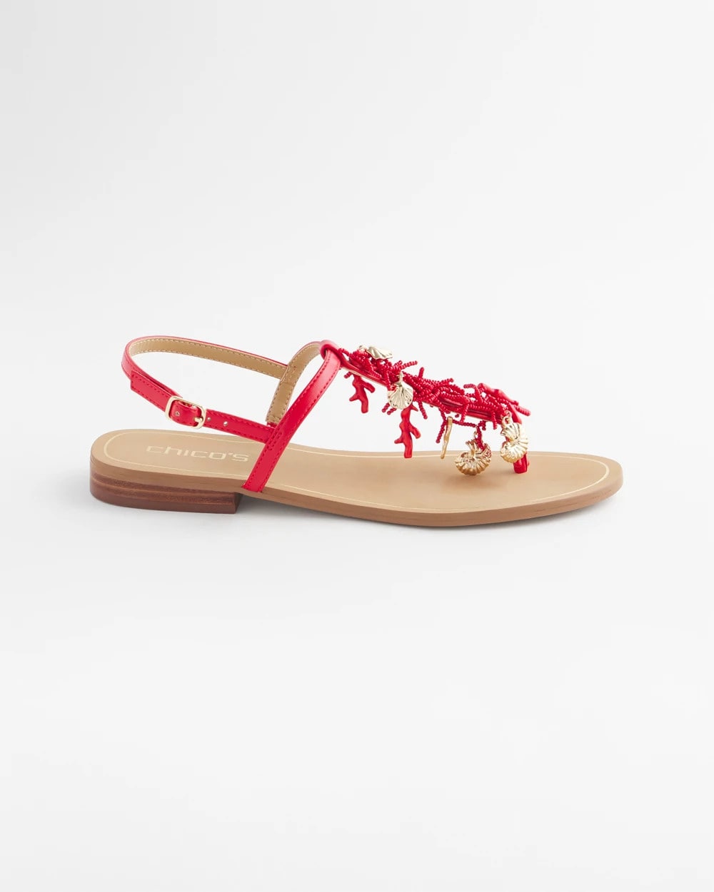 Chico's Sale - Coral Beach T-Strap Sandals