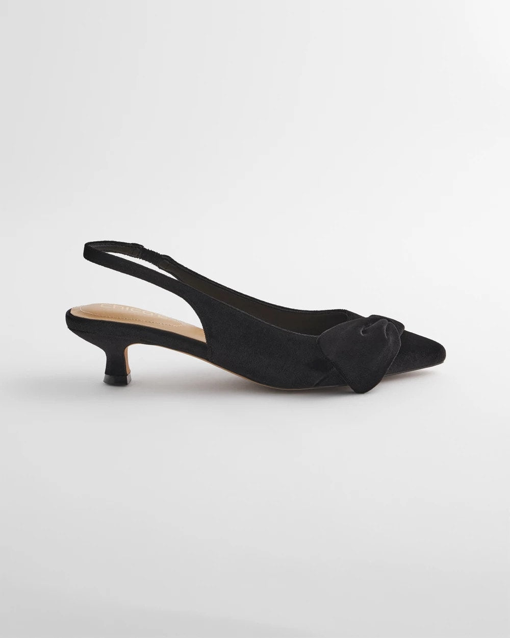 Chico's Sale - Charm Velvet Bow Kitten Heels