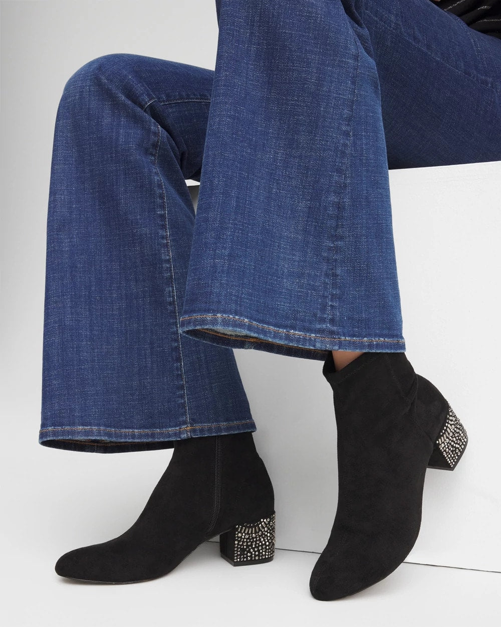 Chico's Outlet - Embellished Destiny Art Deco Boot Heels