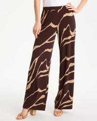 Chico's Outlet - Travelers™ Zebra Knit Wide-Leg Pants