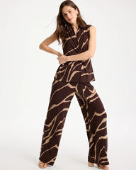 Chico's Outlet - Travelers™ Zebra Knit Wide-Leg Pants