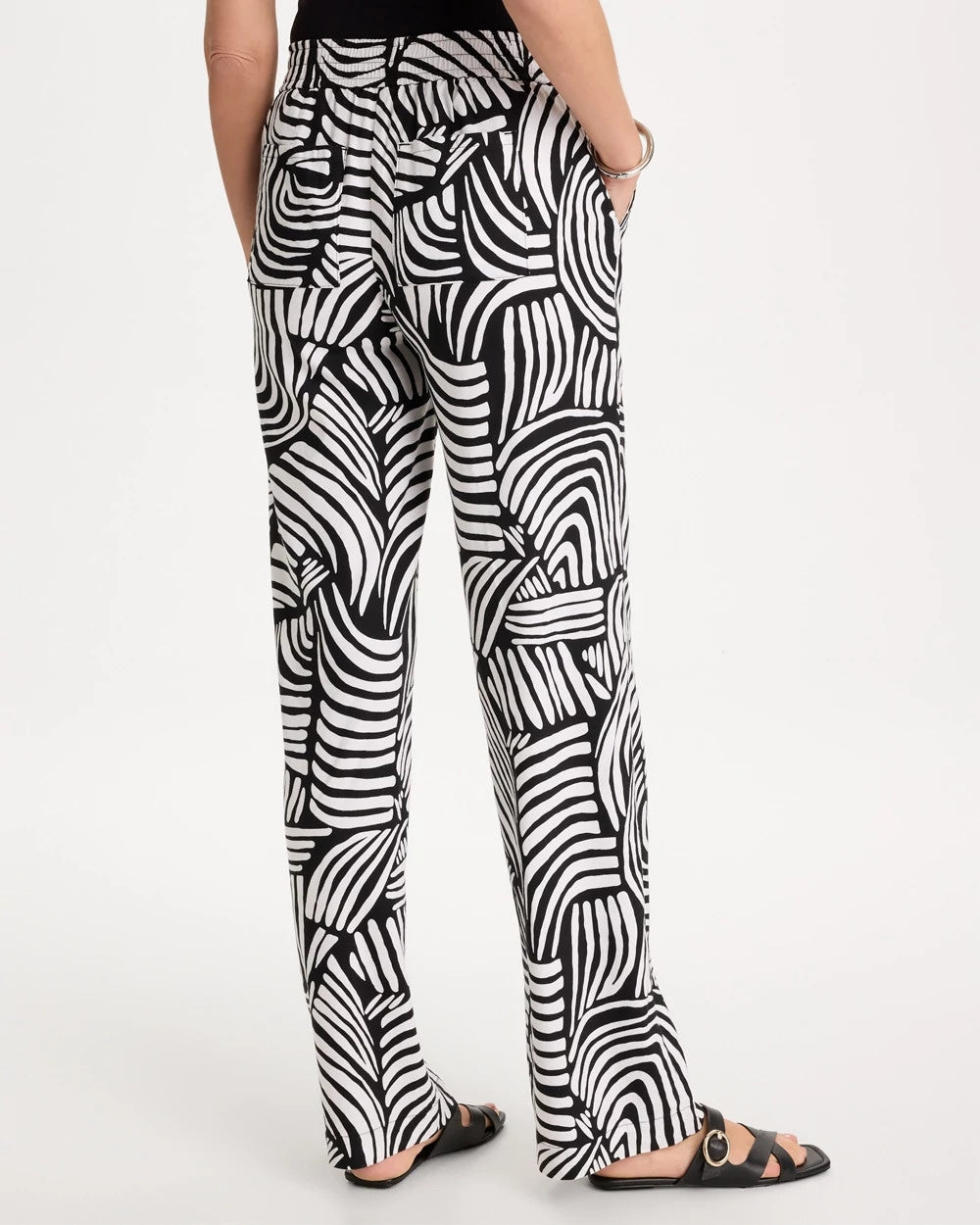 Chico's / Geo Pull-On Wide-Leg Linen Pants