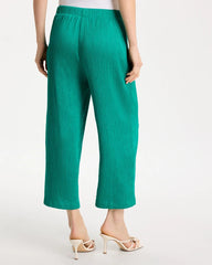 Chico's Discount - Petite Travelers™ Crinkle Textured Crop Pants