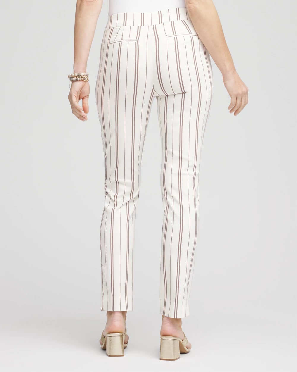 Chico's Discount - Petite Brigitte™ Striped Ankle Pants