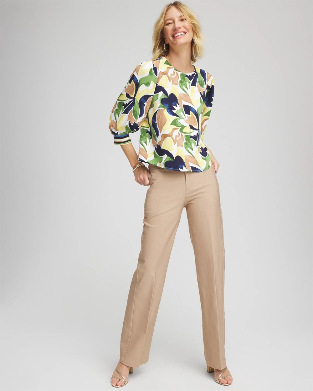 Chico's On Sale - Petite Cotton Straight-Leg Trousers