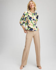 Chico's On Sale - Petite Cotton Straight-Leg Trousers