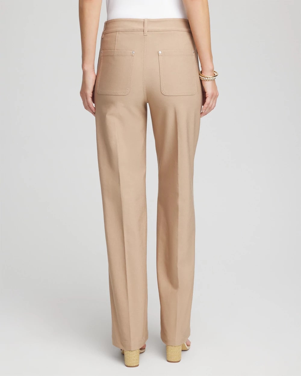 Chico's On Sale - Petite Cotton Straight-Leg Trousers