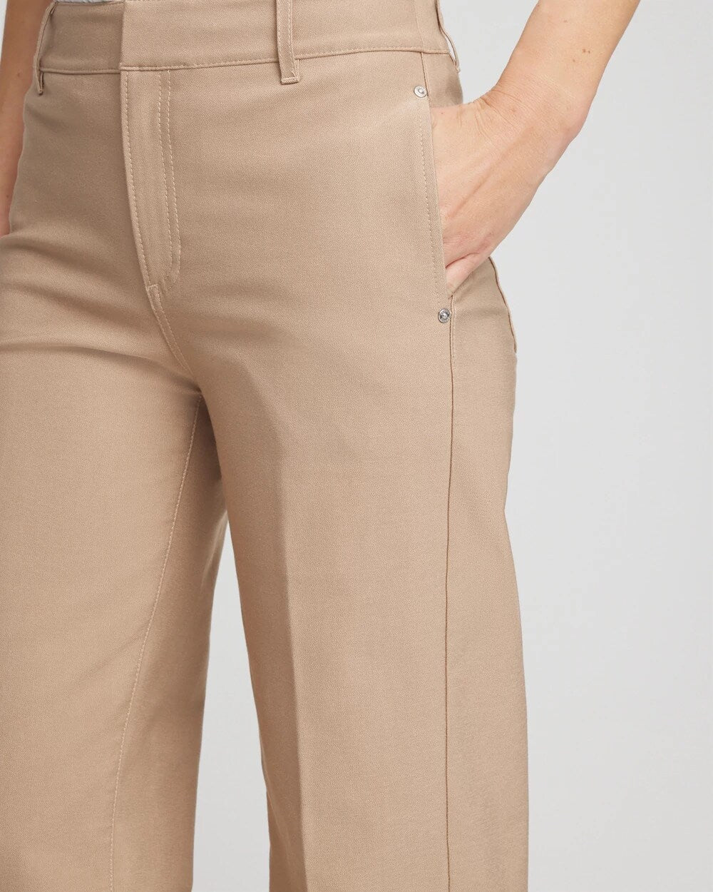 Chico's On Sale - Petite Cotton Straight-Leg Trousers