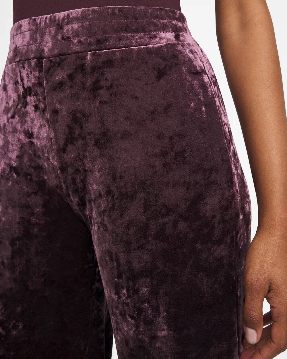 Chico's For Sale - Crushed Velvet Wide-Leg Pants