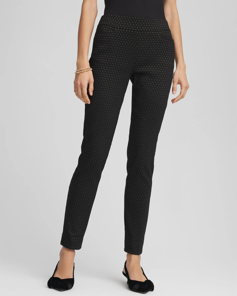 Chico's Outlet - Brigitte™ Slim Ankle Jacquard Pants