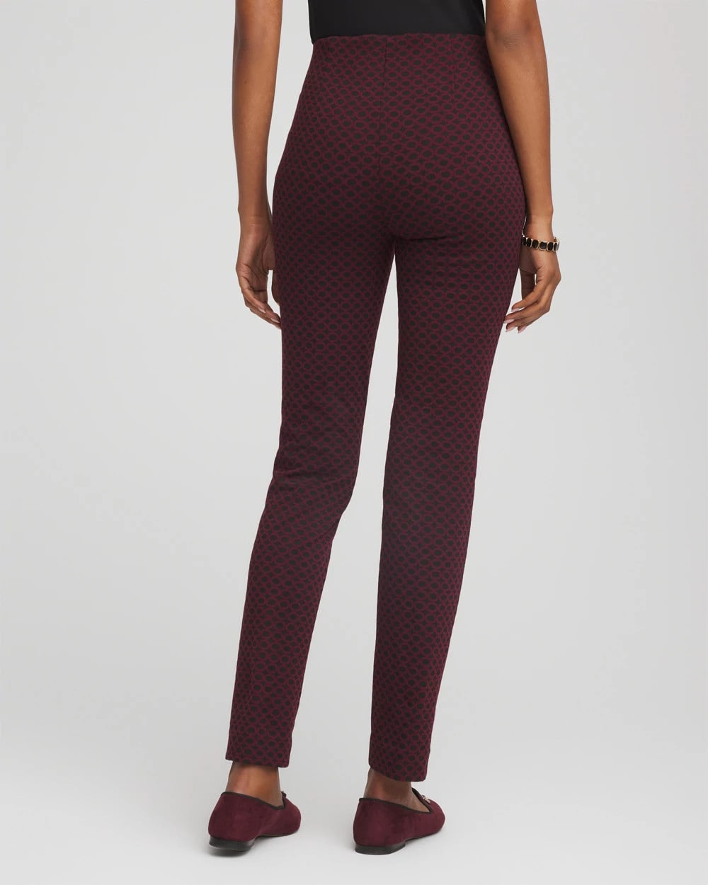 Chico's Online - Circle Jacquard Juliet Slim Ankle Pants