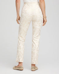 Chico's Sale - Juliet Golden Foiled Slim Ankle Pants