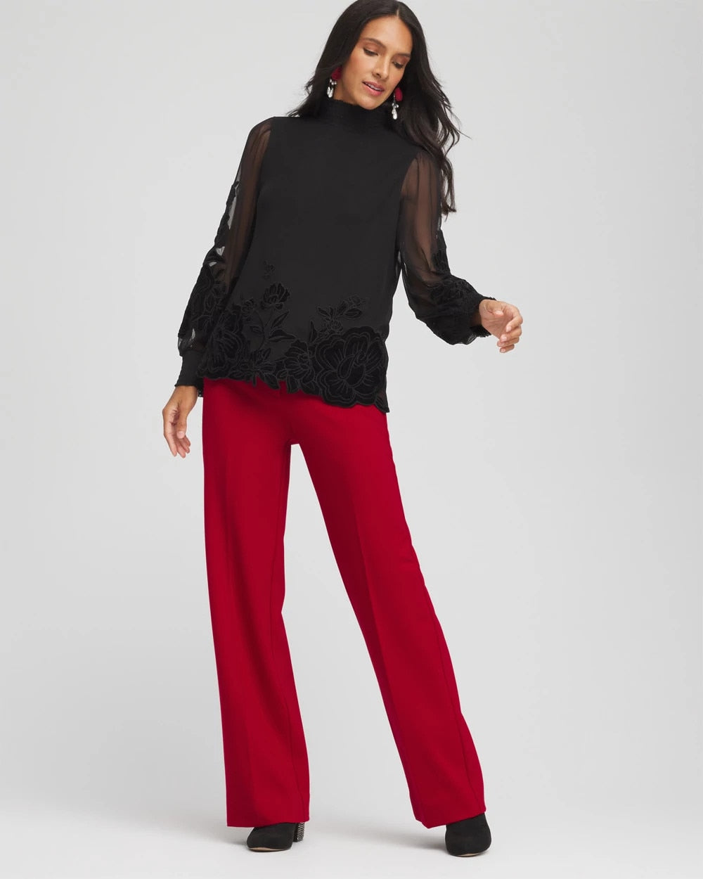 Chico's Outlet - Emme Wide-Leg Trouser Ponte Pants