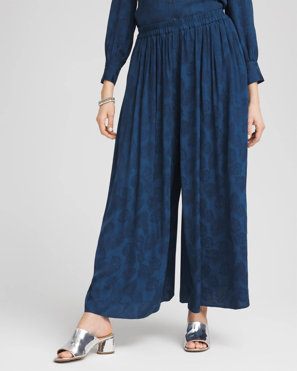 Chico's Sale - Jacquard Culotte Wide-Leg Pants