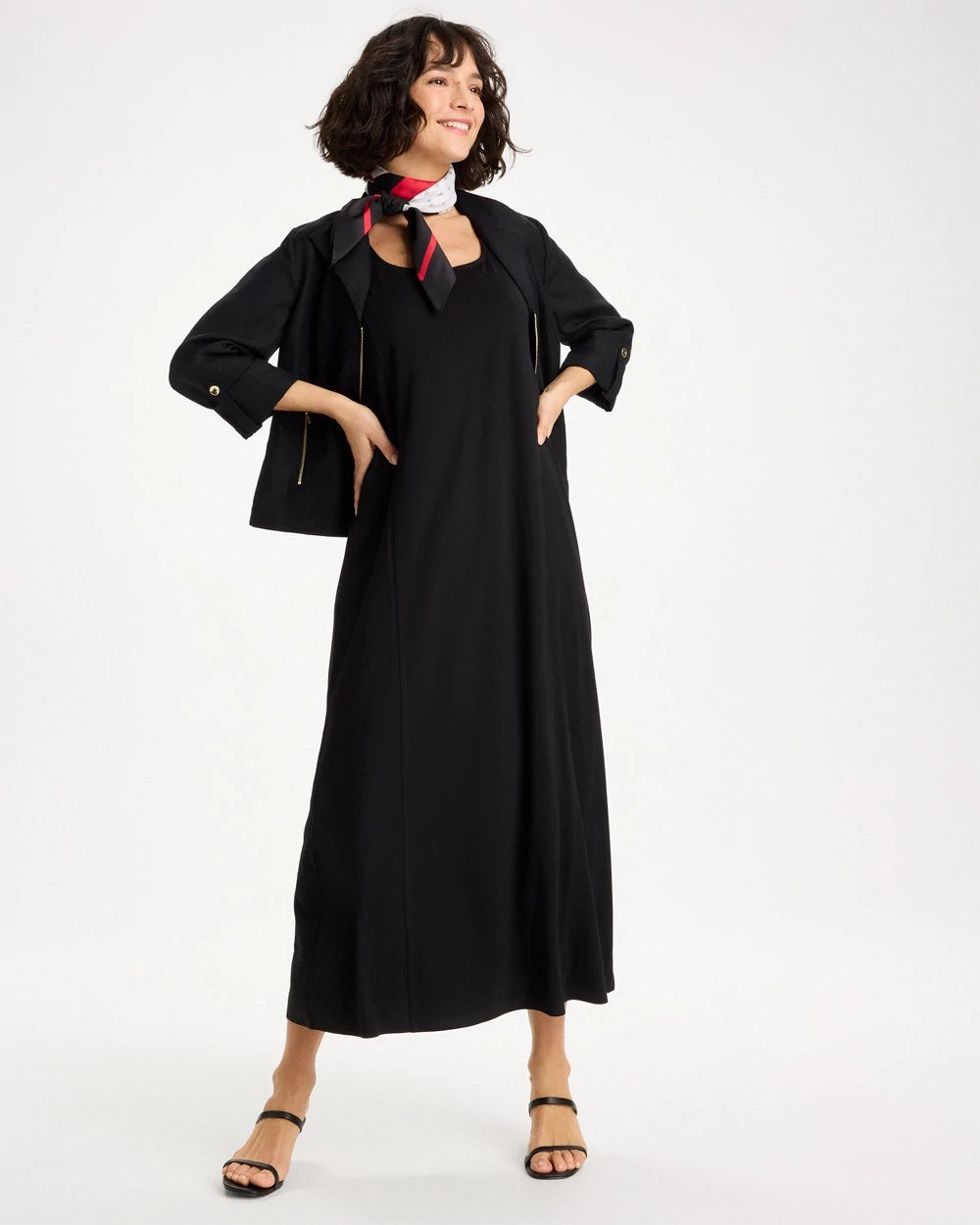 Chico's US - Ponte Seamed Maxi Dress