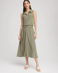 Chico's For Sale - Travelers™ Knit Sleeveless Shirtdress