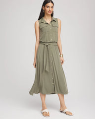 Chico's For Sale - Travelers™ Knit Sleeveless Shirtdress