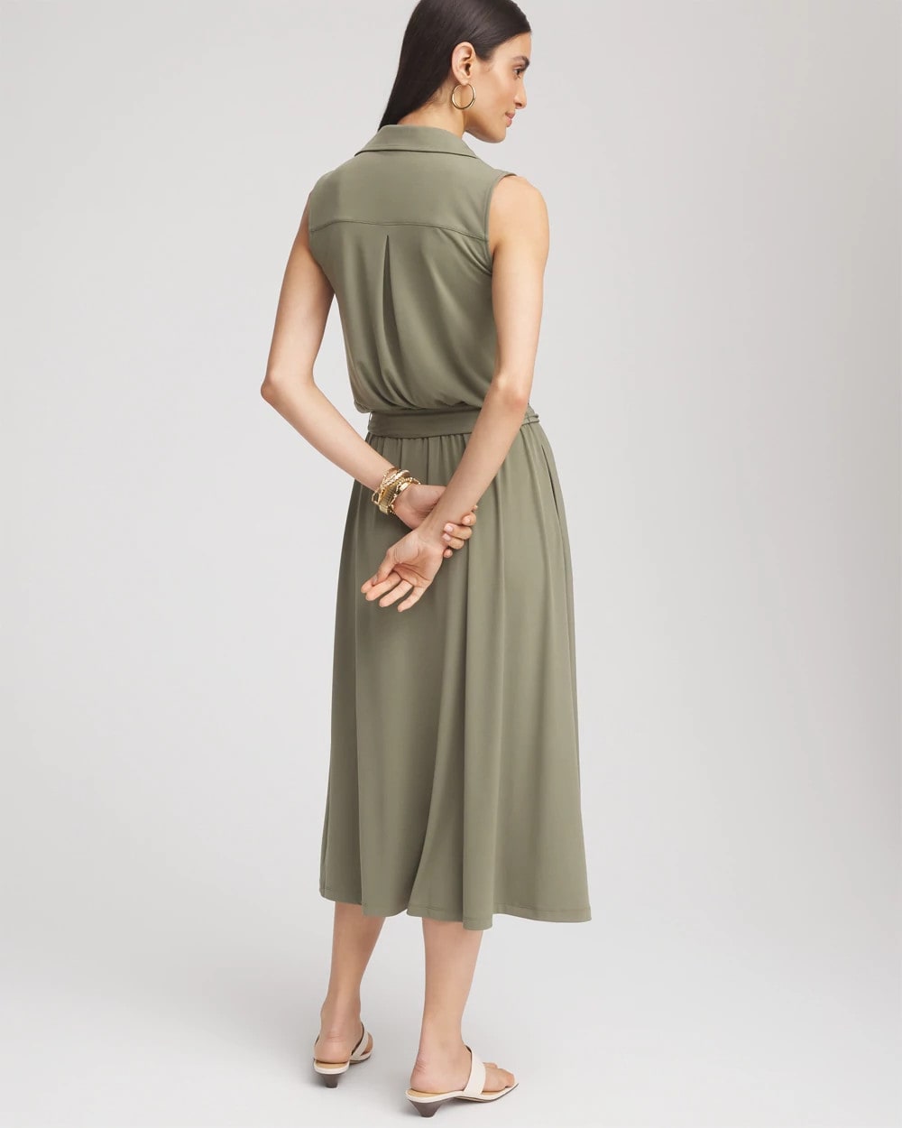 Chico's For Sale - Travelers™ Knit Sleeveless Shirtdress
