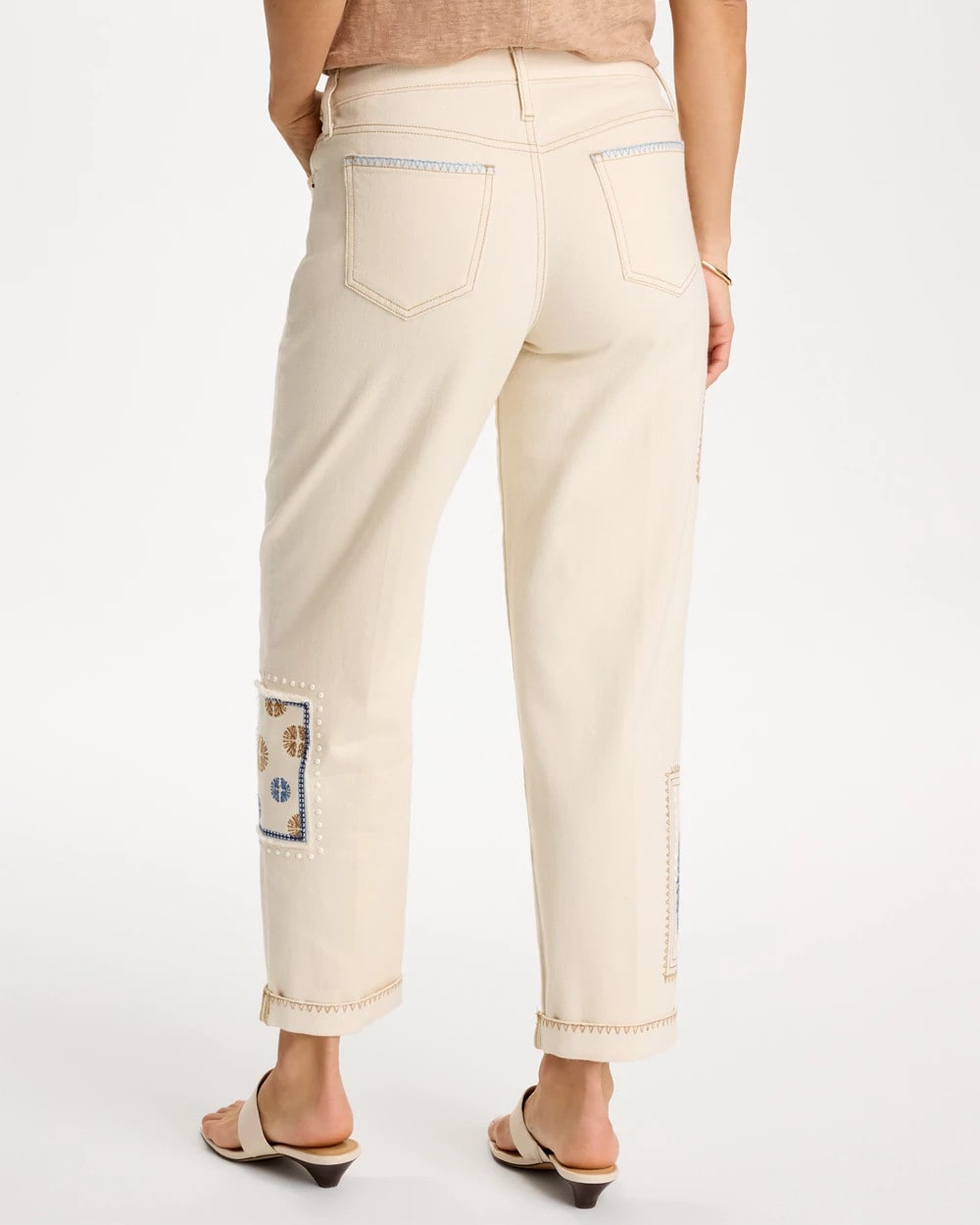 Chico's US - Patchwork Relaxed Boyfriend Jean