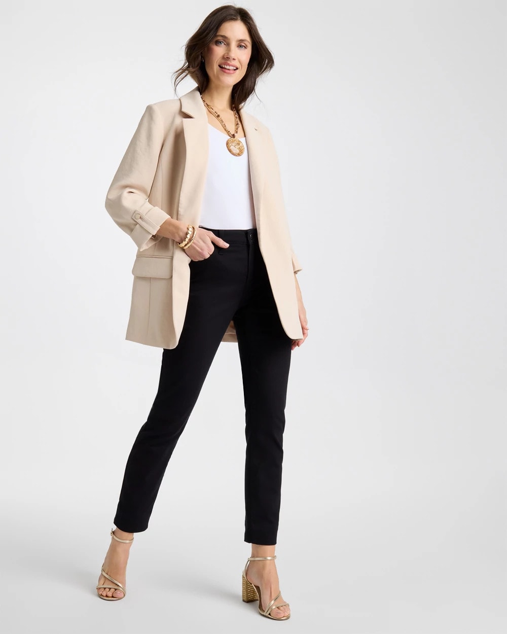 Chico's Outlet - So Slimming Petite Girlfriend Ankle Jeans