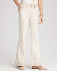 Chico's For Sale - Colorblock Wide Flare Jeans