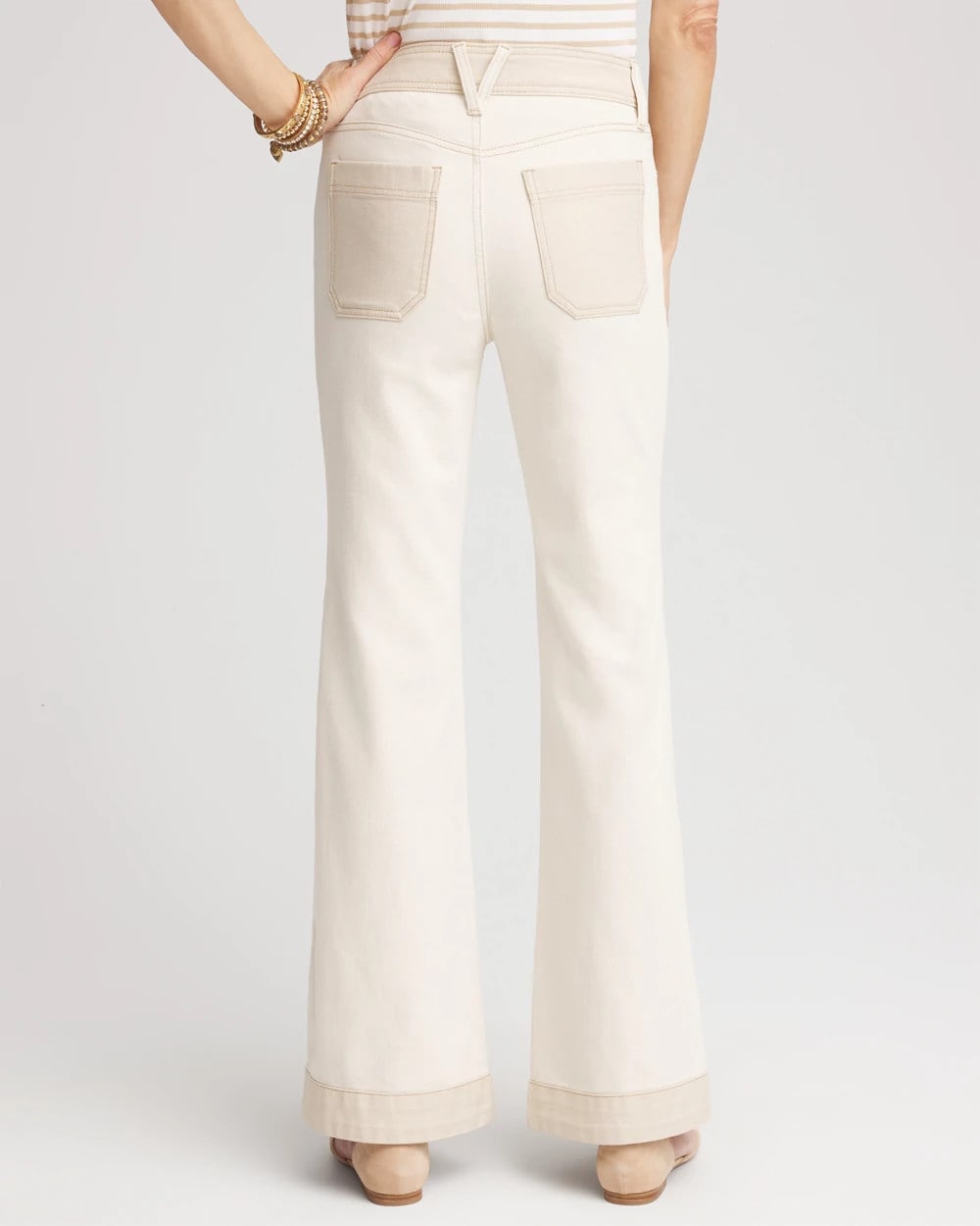 Chico's For Sale - Colorblock Wide Flare Jeans