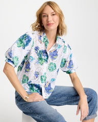 Chico's On Sale - Floral Paisley Eyelet Blouse