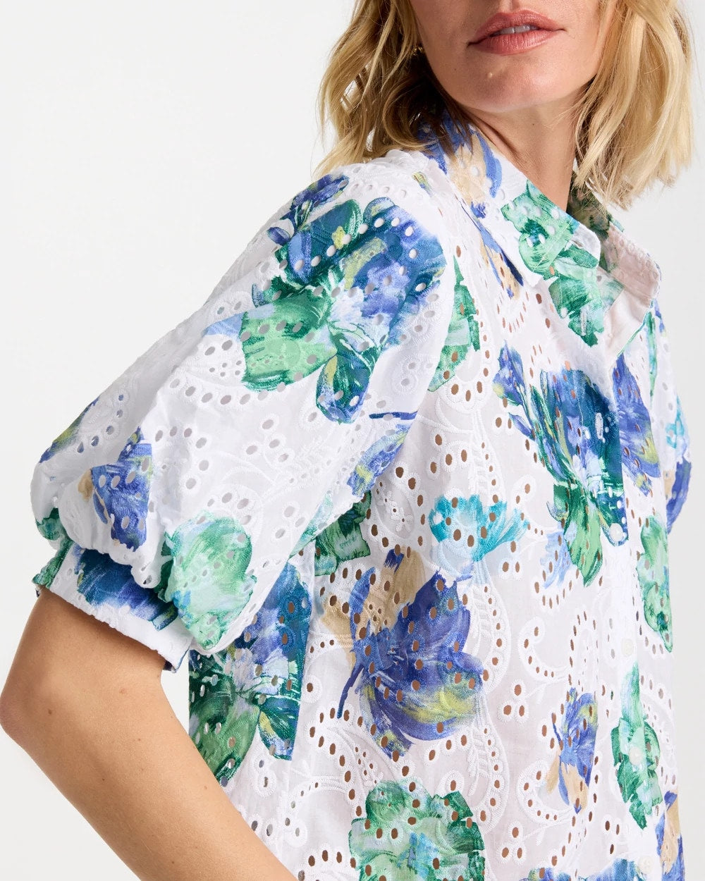 Chico's On Sale - Floral Paisley Eyelet Blouse