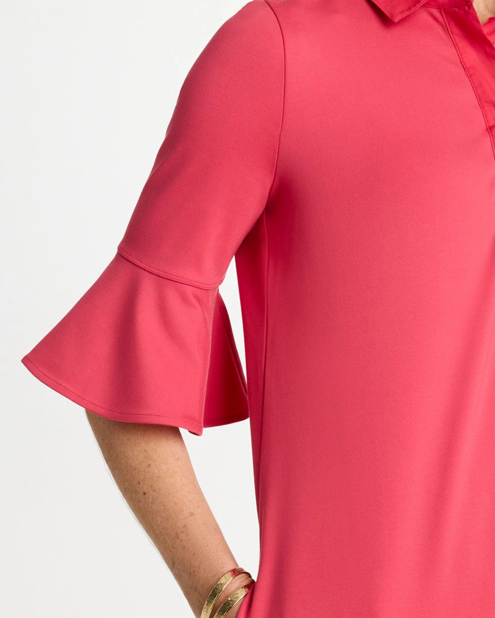 Chico's US - Knit Flounce Sleeve Dress