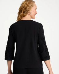 Chico's Sale - Soutache Elbow Sleeve Tee