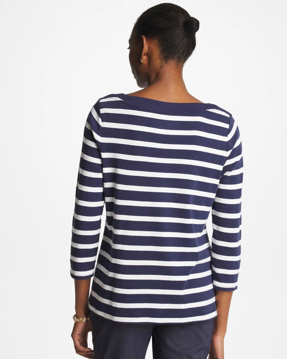 Chico's Outlet - Pima 3/4 Sleeve Tee