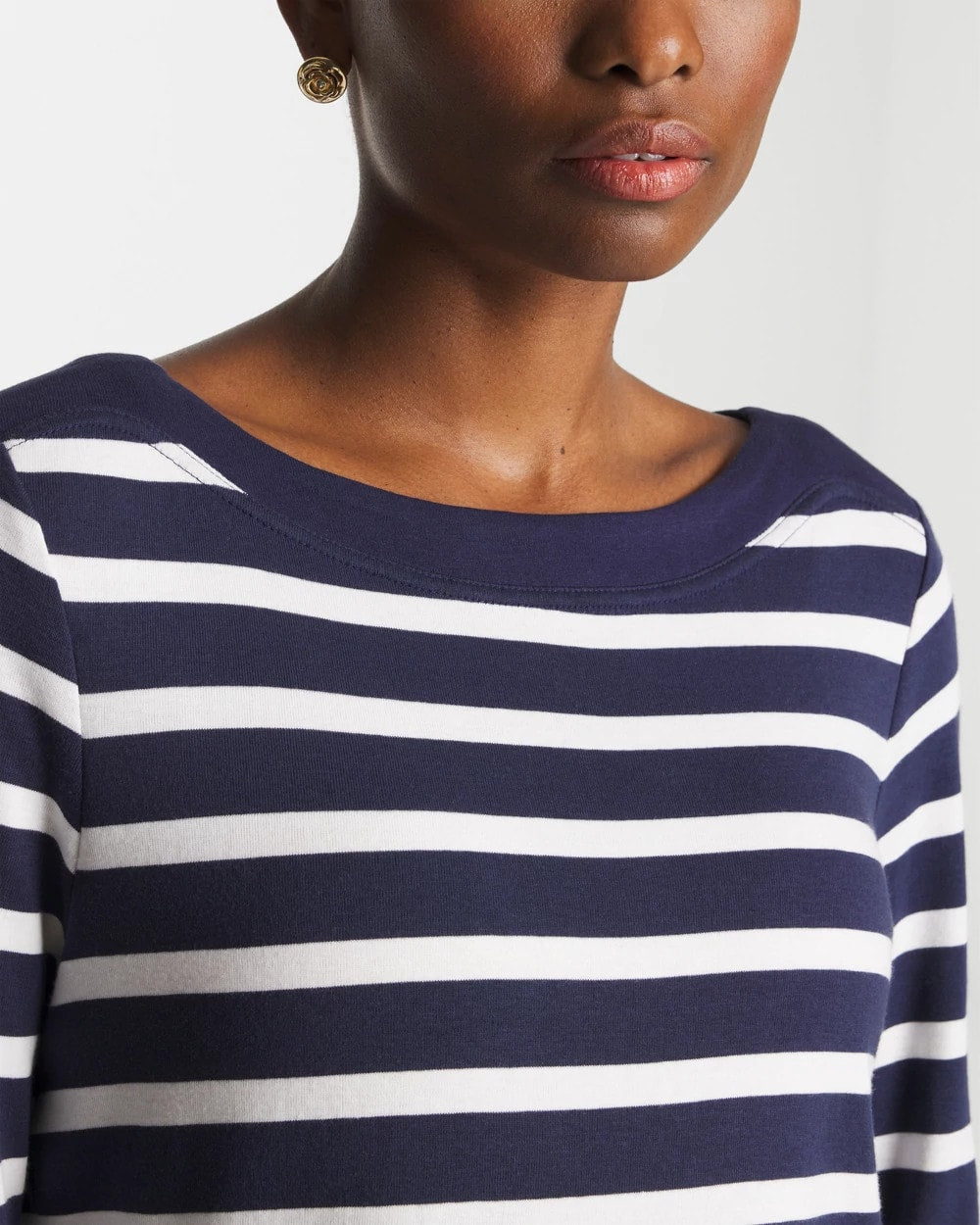 Chico's Outlet - Pima 3/4 Sleeve Tee