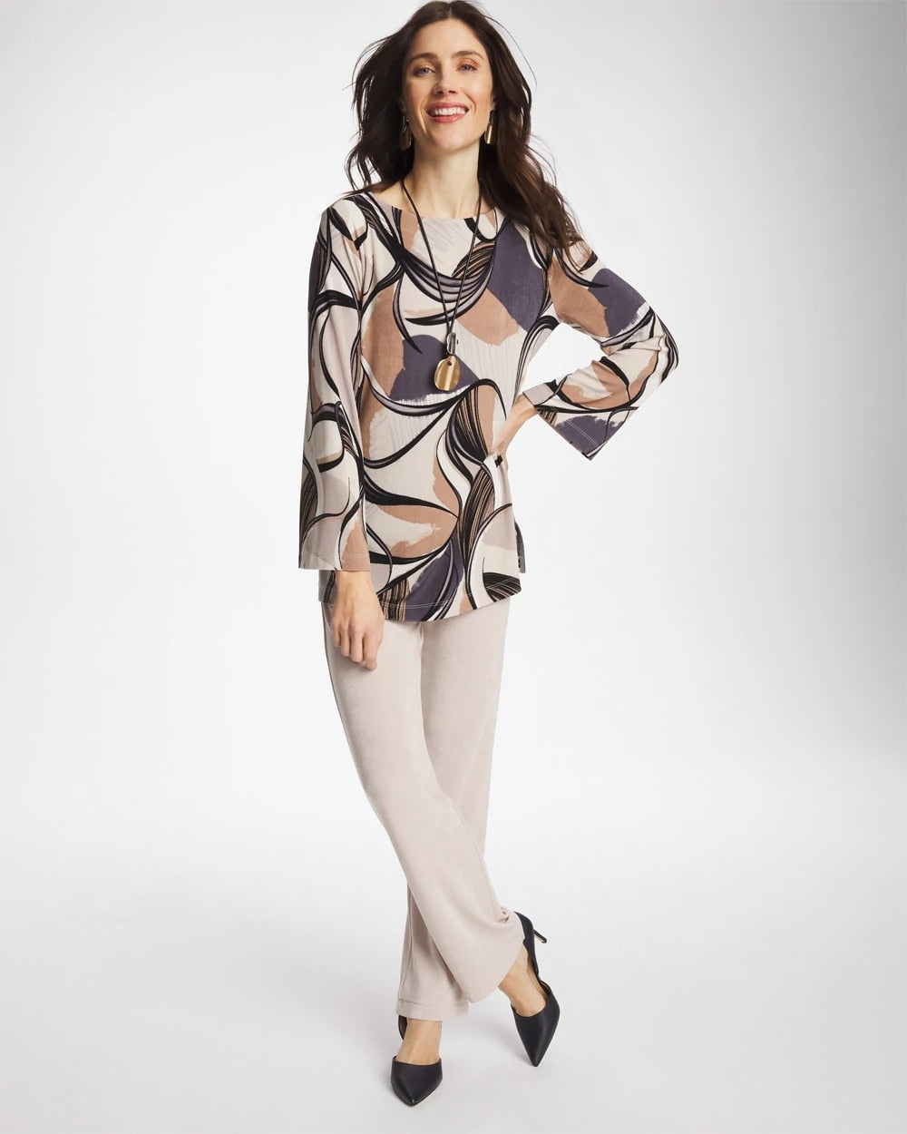 Chico's On Sale - Travelers™ Waverly Bell Sleeve Tunic