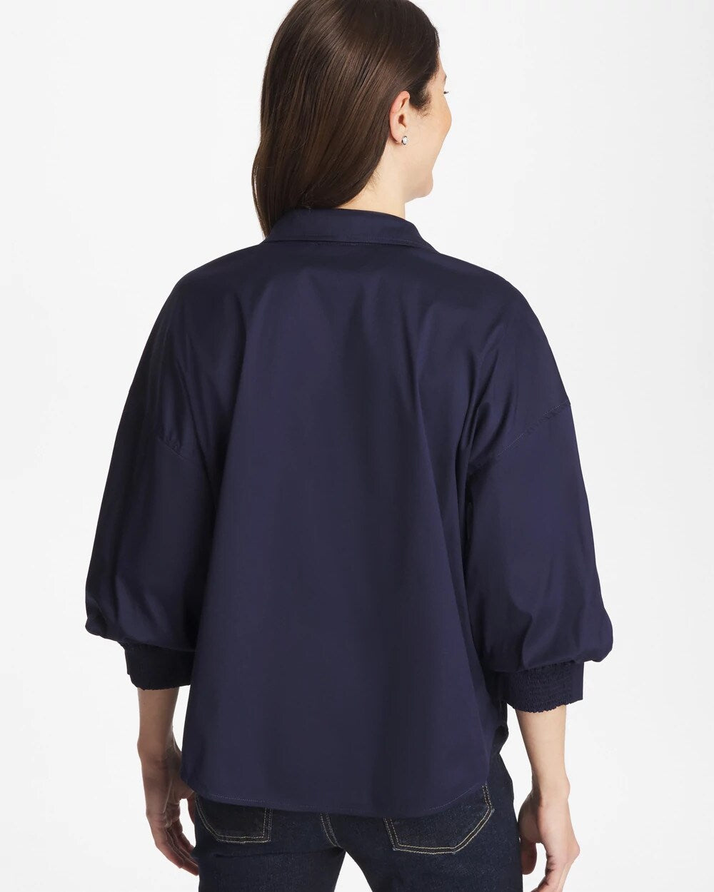 Chico's / Poplin Billow Sleeve Blouse