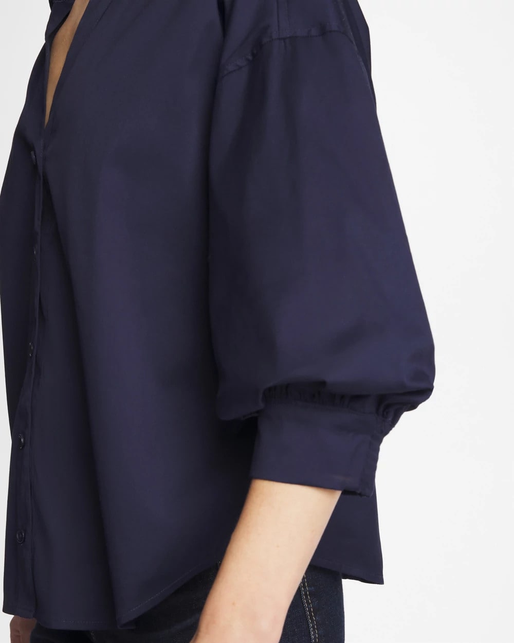 Chico's / Poplin Billow Sleeve Blouse