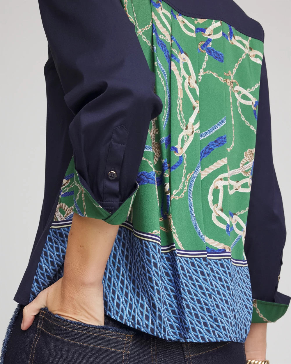 Chico's Outlet - Rope Status Nautical Shirt