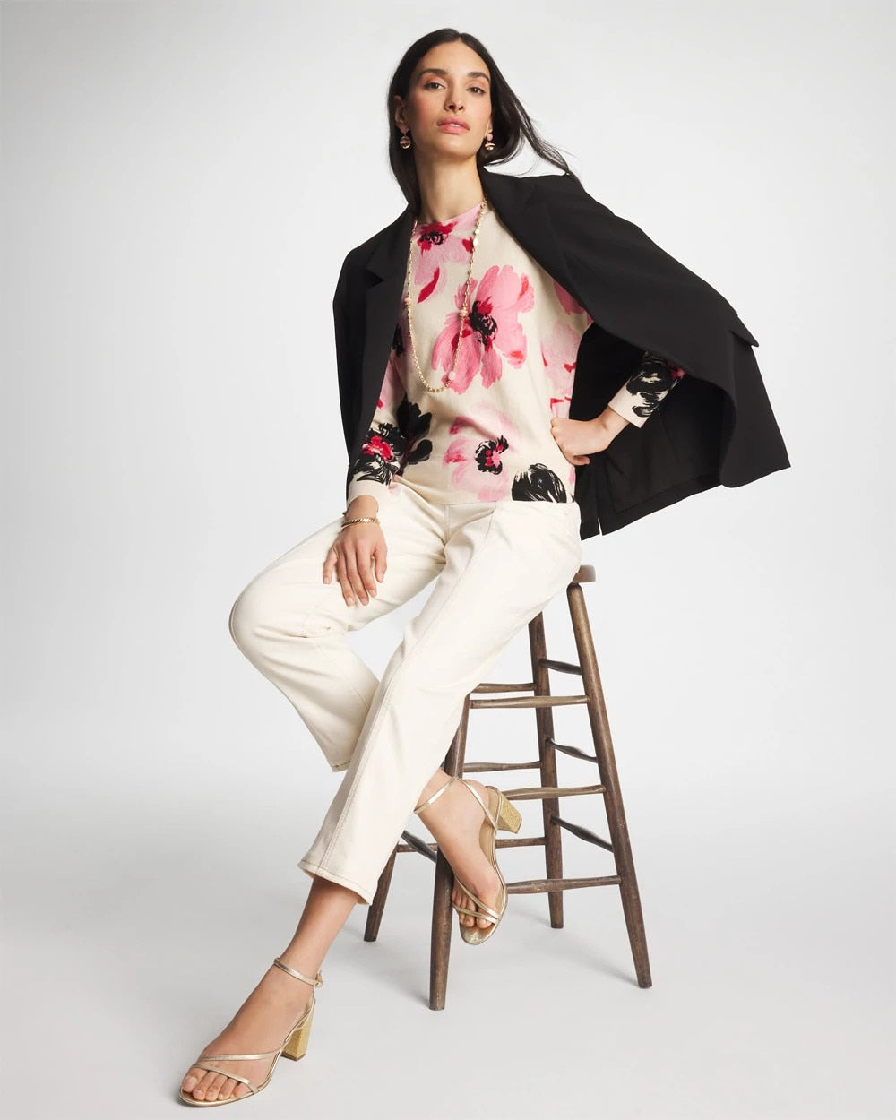 Chico's On Sale - Printed Bateau Dolman Pullover