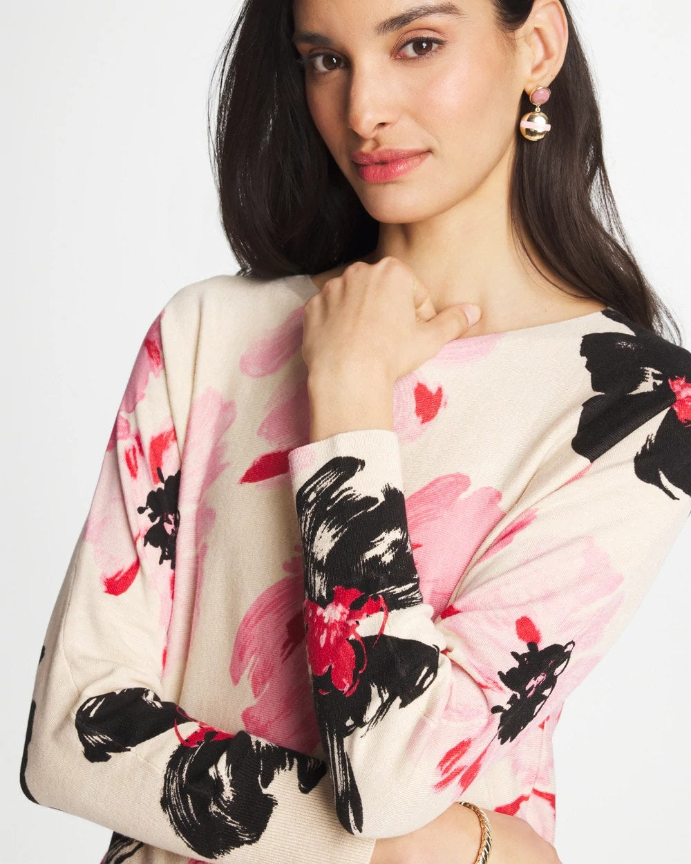 Chico's On Sale - Printed Bateau Dolman Pullover
