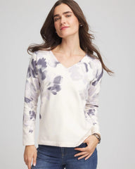 Chico's For Sale - Printed V-Neck Sweater