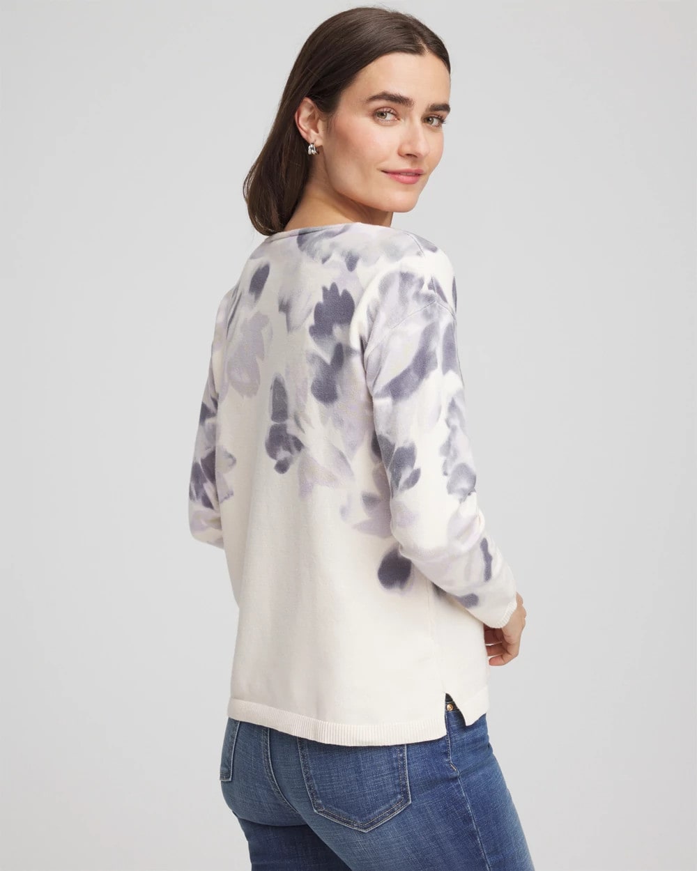Chico's For Sale - Printed V-Neck Sweater