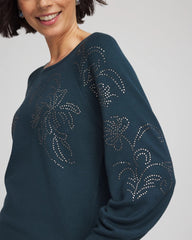 Chico's Discount - Heatset Embroidered Pullover