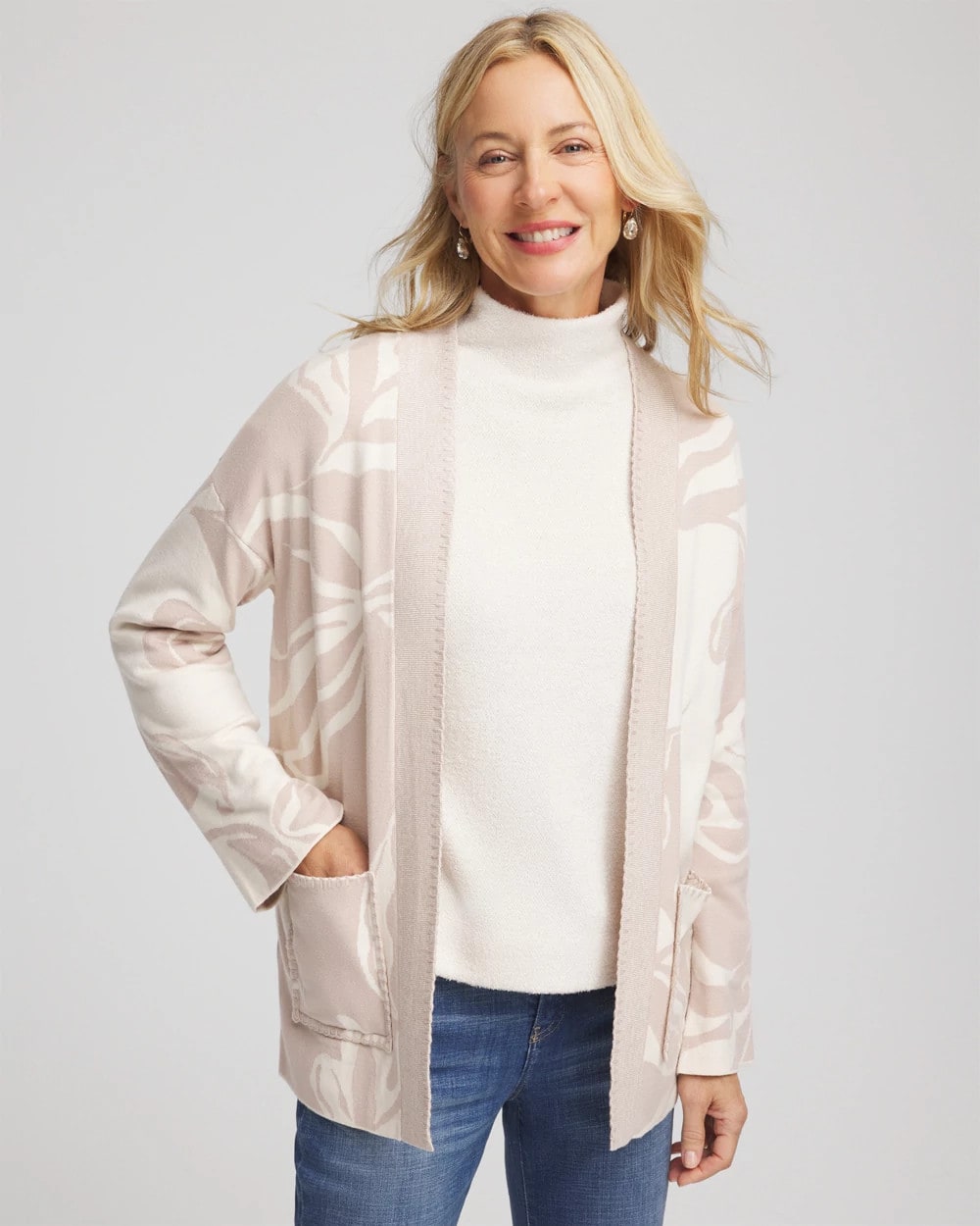Chico's Sale - Abstract Bloom Cardigan