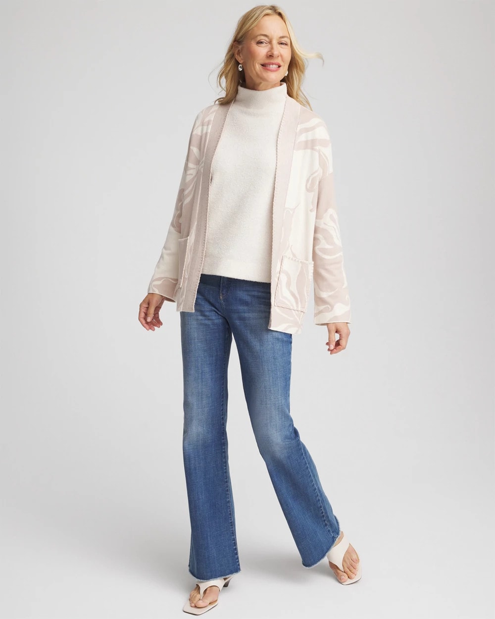 Chico's Sale - Abstract Bloom Cardigan