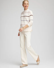 Chico's On Sale - Sequined Stripe Pullover Sweater